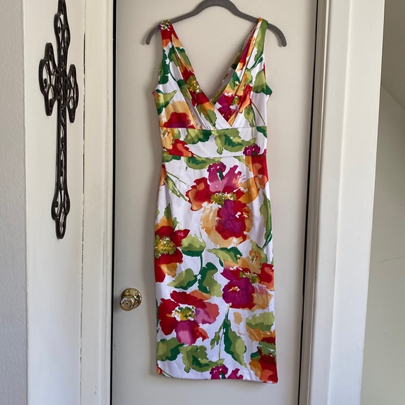 Stop Staring Dresses & Skirts - Stop Staring Floral Midi Dress - Multicolor